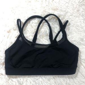 Lululemon Get Down Bra Solid Black Sports Bra SZ 8
